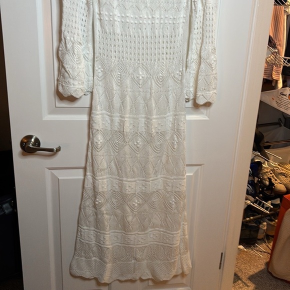 EUC ERES crocheted lace maxi dress beach cover size M - Picture 11 of 11